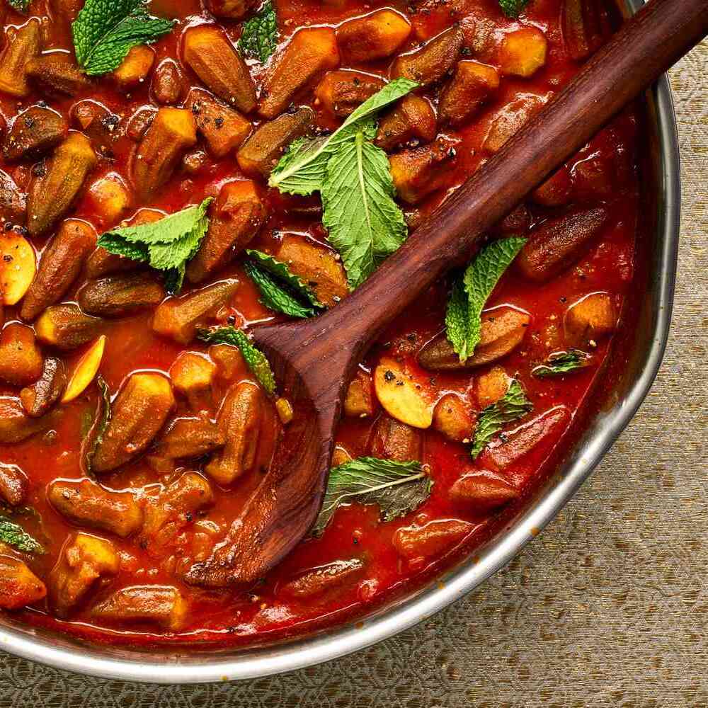 Bamiya Lamb/Bamiya Veg